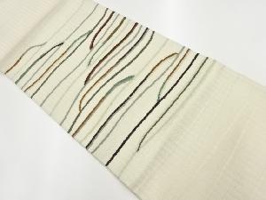 変わり横段模様織出し袋帯